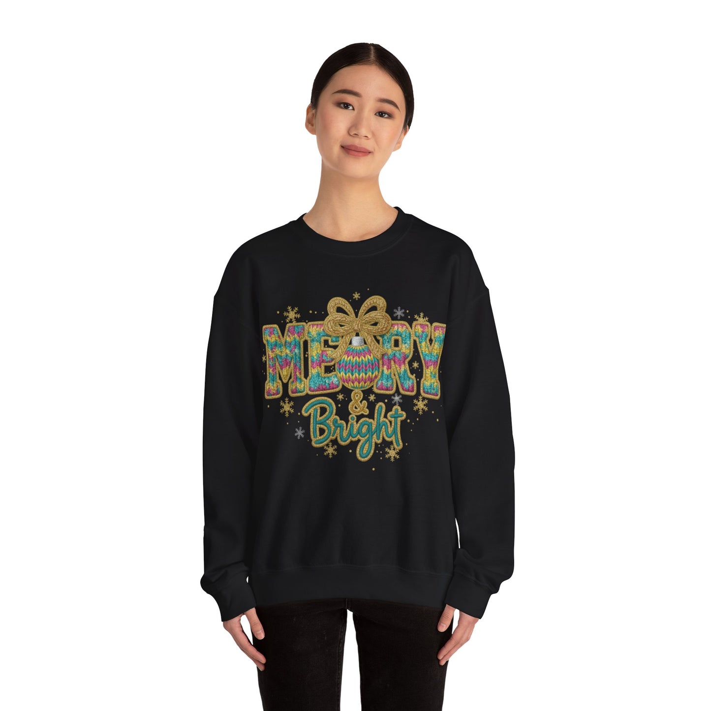 Yarn Merry Christmas Unisex Heavy Blend™ Crewneck Sweatshirt