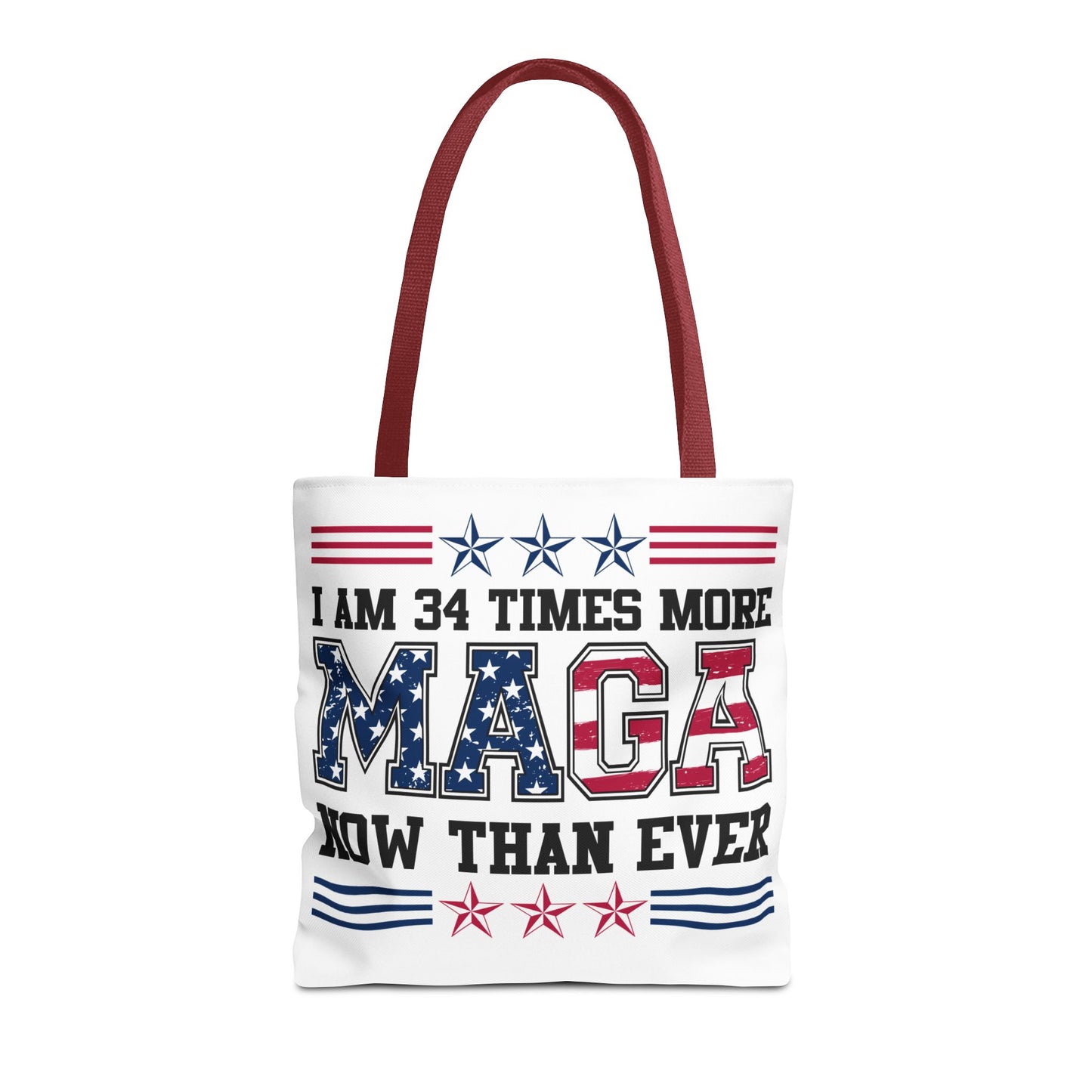 I am 34 times more maga Tote Bag (AOP)