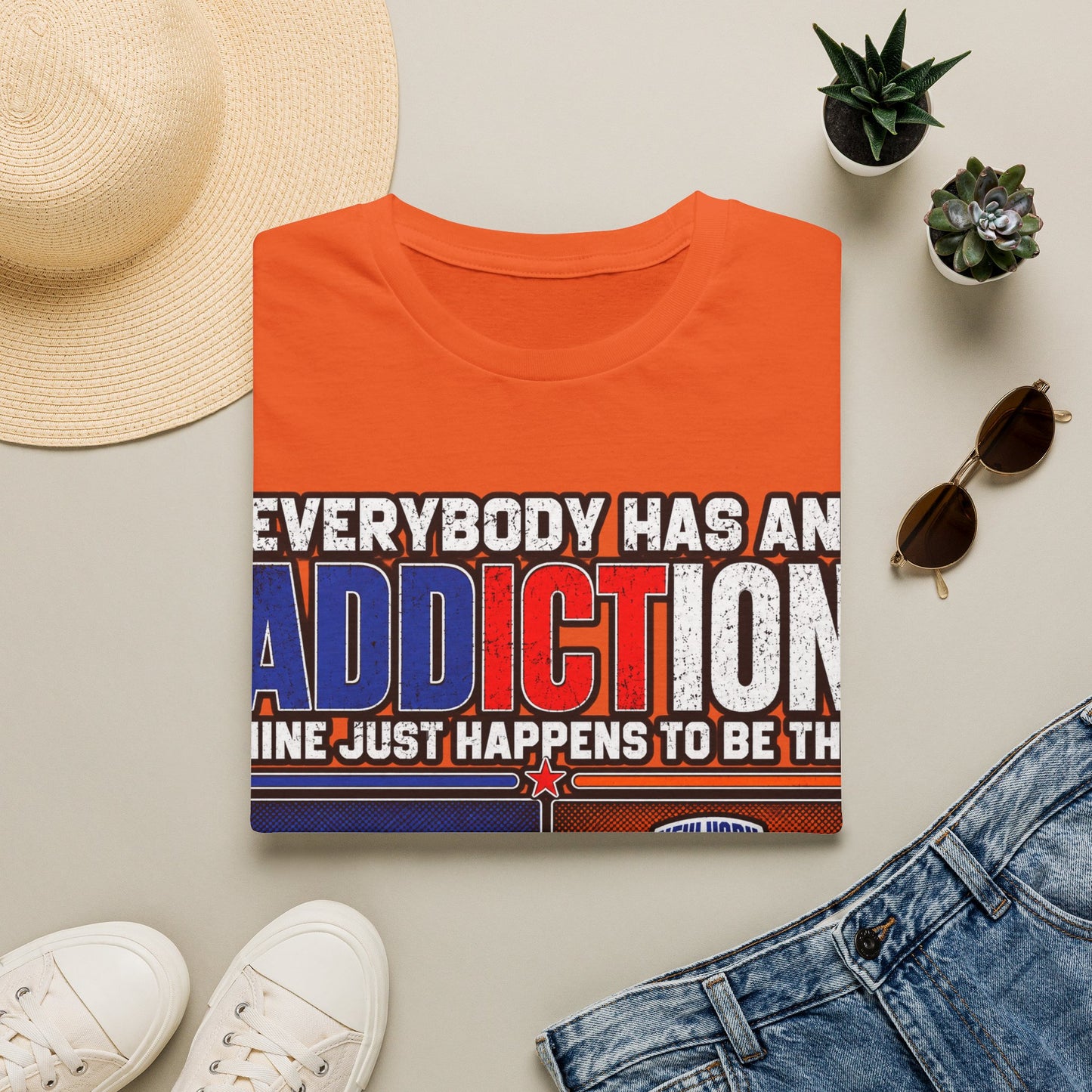Everybody has an addiction, nyg, nyk Unisex Softstyle T-Shirt