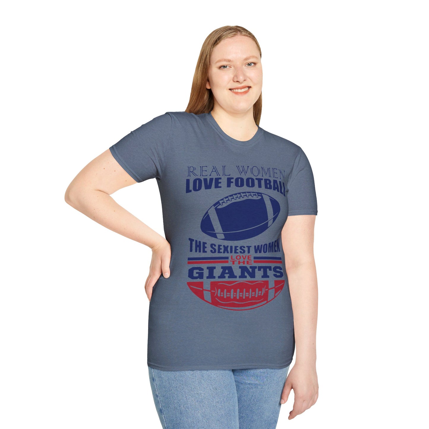 Real women love football Unisex Softstyle T-Shirt