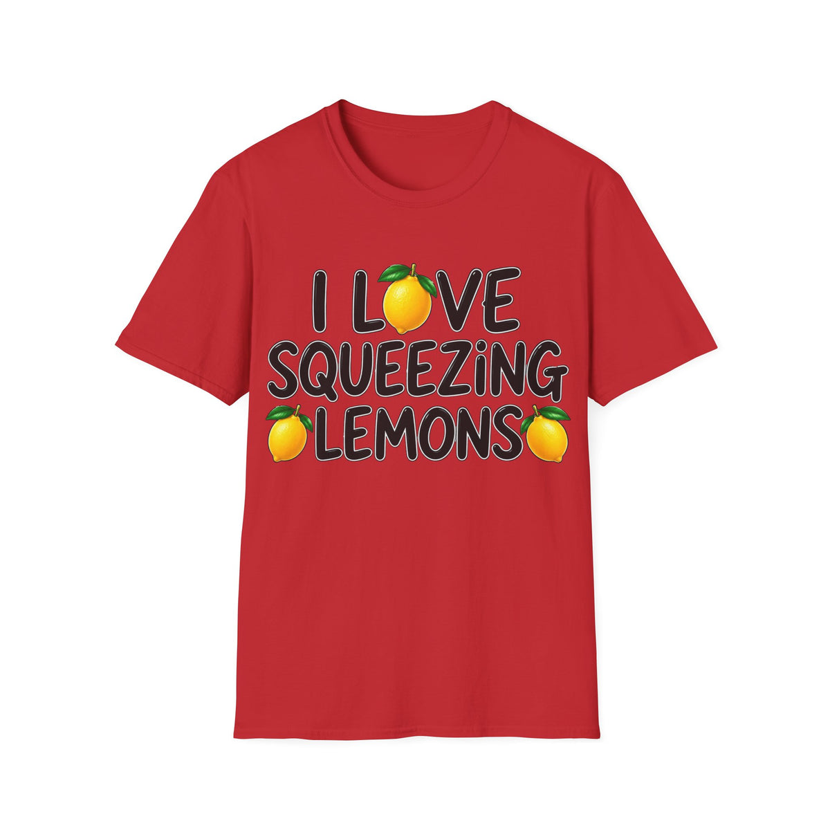 I love squeezing lemons Unisex Softstyle T-Shirt