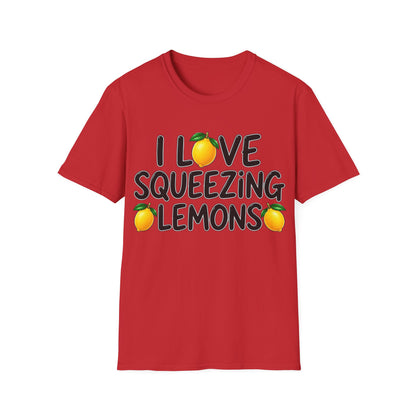 I love squeezing lemons Unisex Softstyle T-Shirt