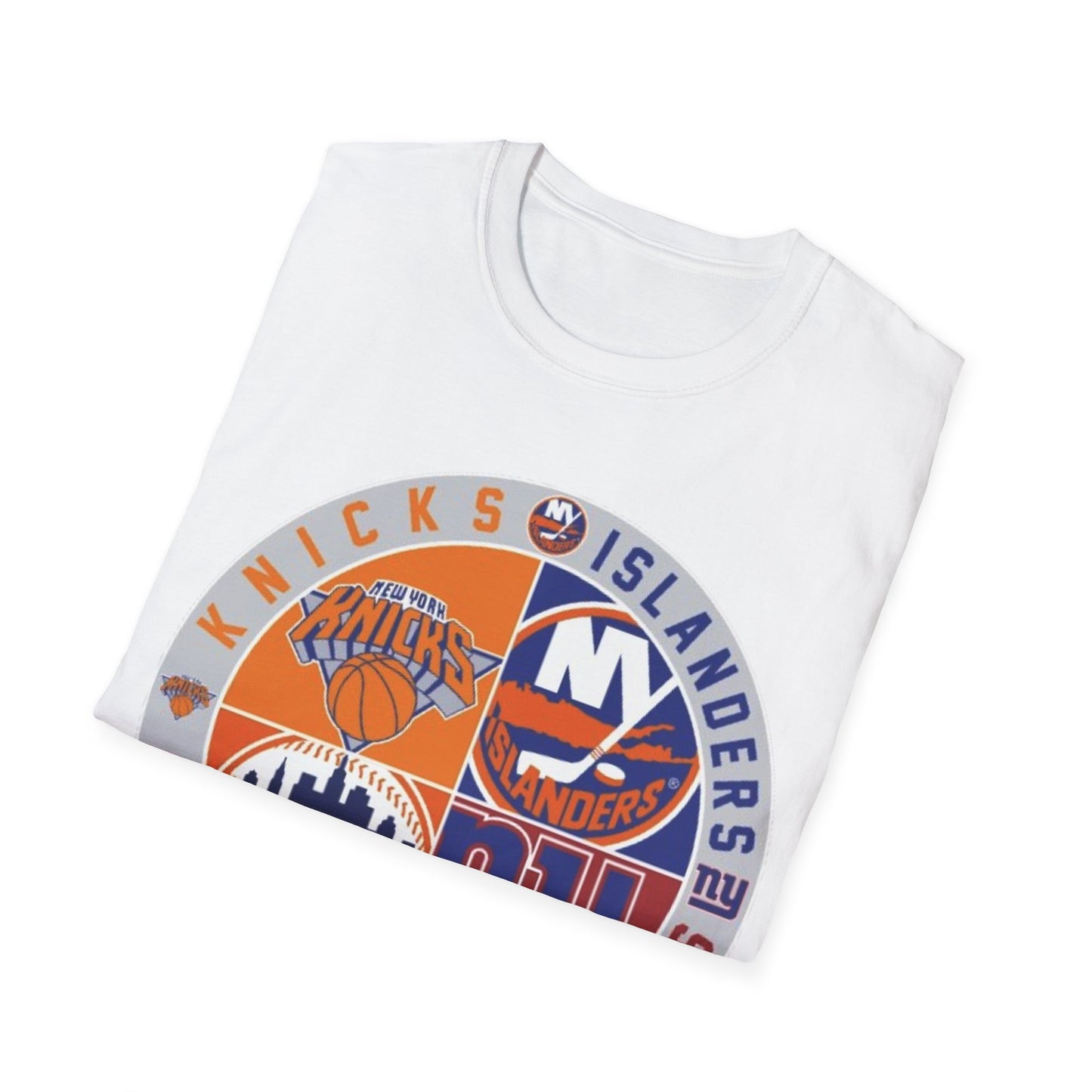 NY sports teams nyk nyi nyg nym Unisex Softstyle T-Shirt