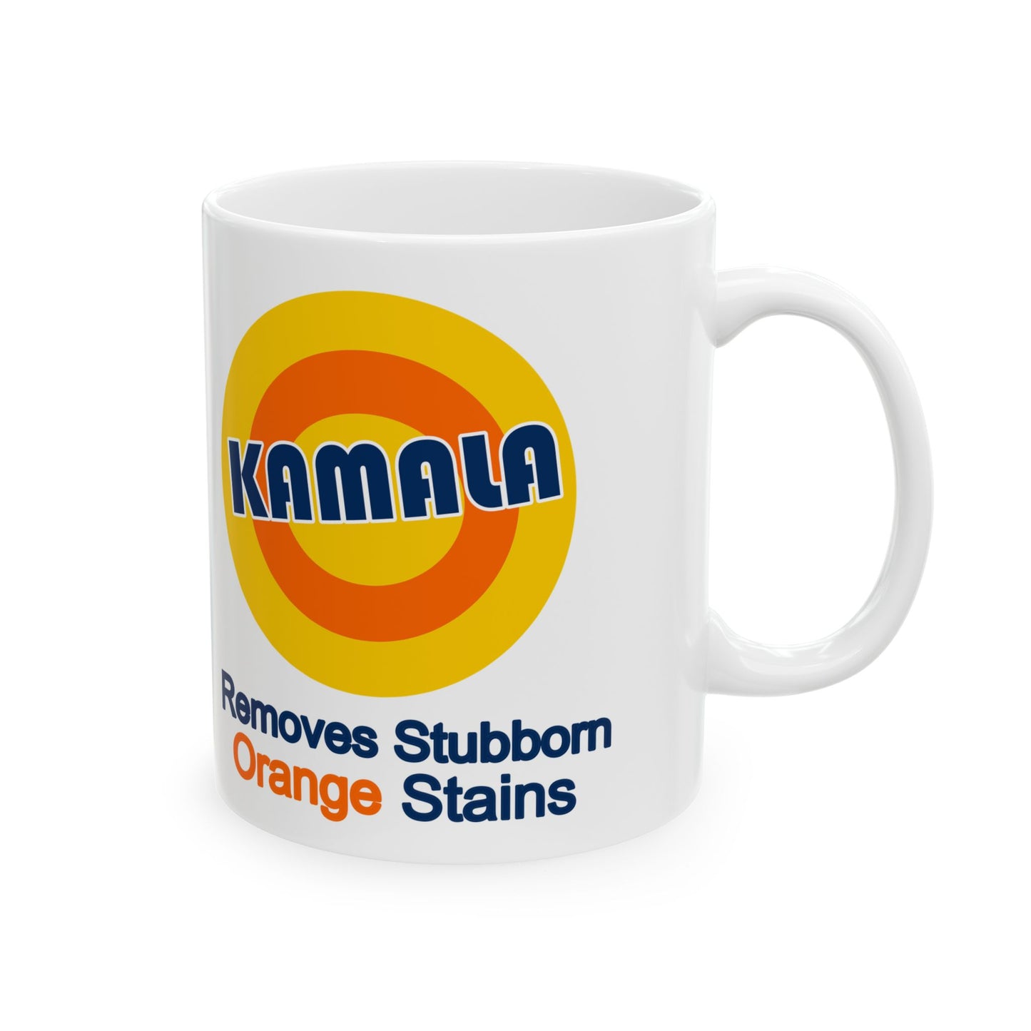 Kamala removes stubborn orange stains Ceramic Mug, (11oz, 15oz)