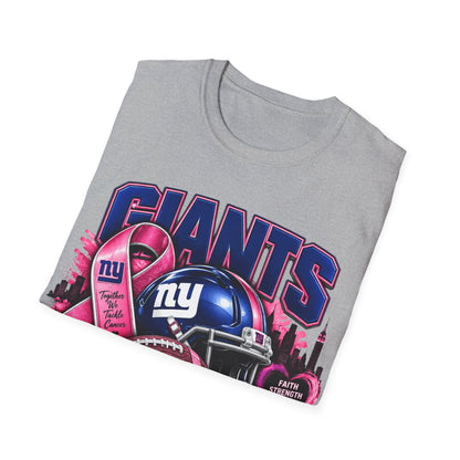 Giants Cancer Awareness Unisex Softstyle T-Shirt