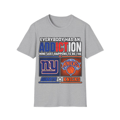 Everybody has an addiction, nyg, nyk Unisex Softstyle T-Shirt
