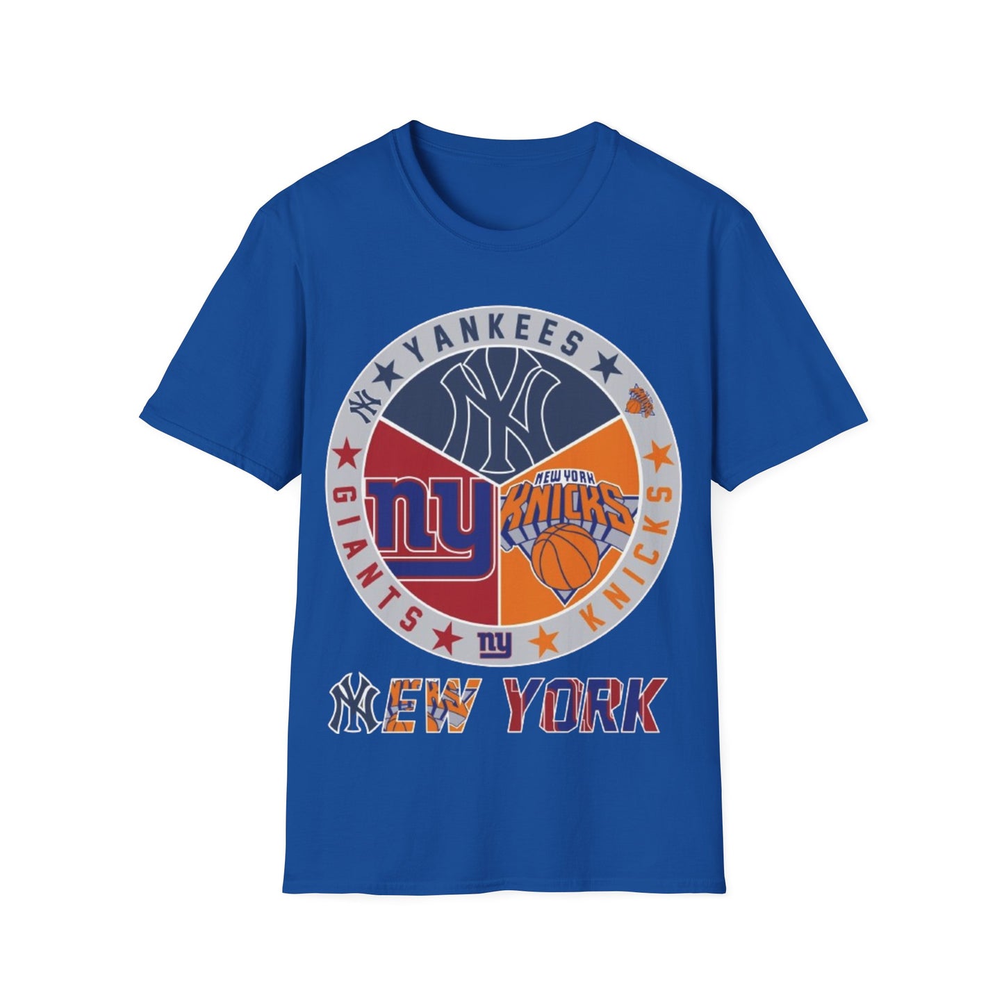 NY sports teams nyy nyg nyk Unisex Softstyle T-Shirt