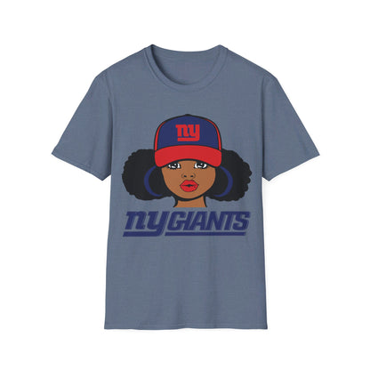 Girl with puffs Unisex Softstyle T-Shirt