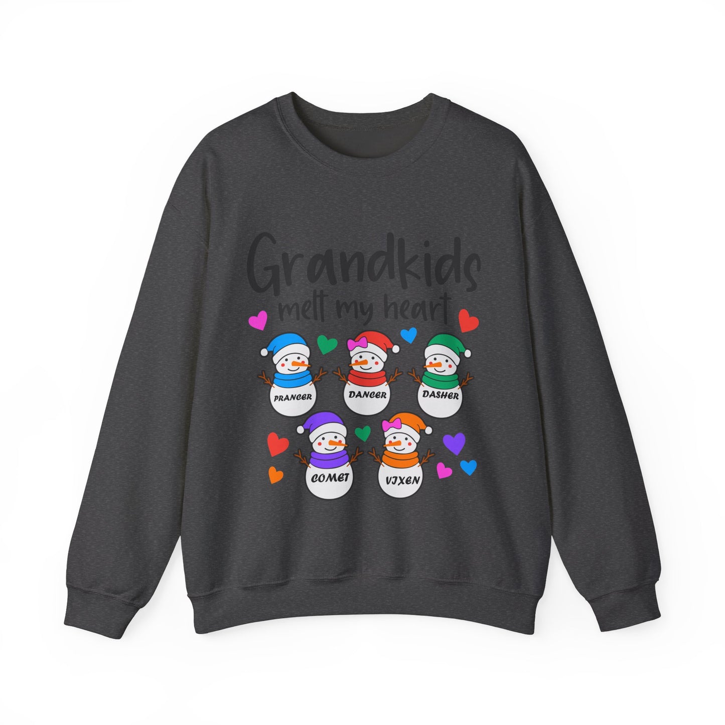 Grandkids melt my heart customizable  Unisex Heavy Blend™ Crewneck Sweatshirt