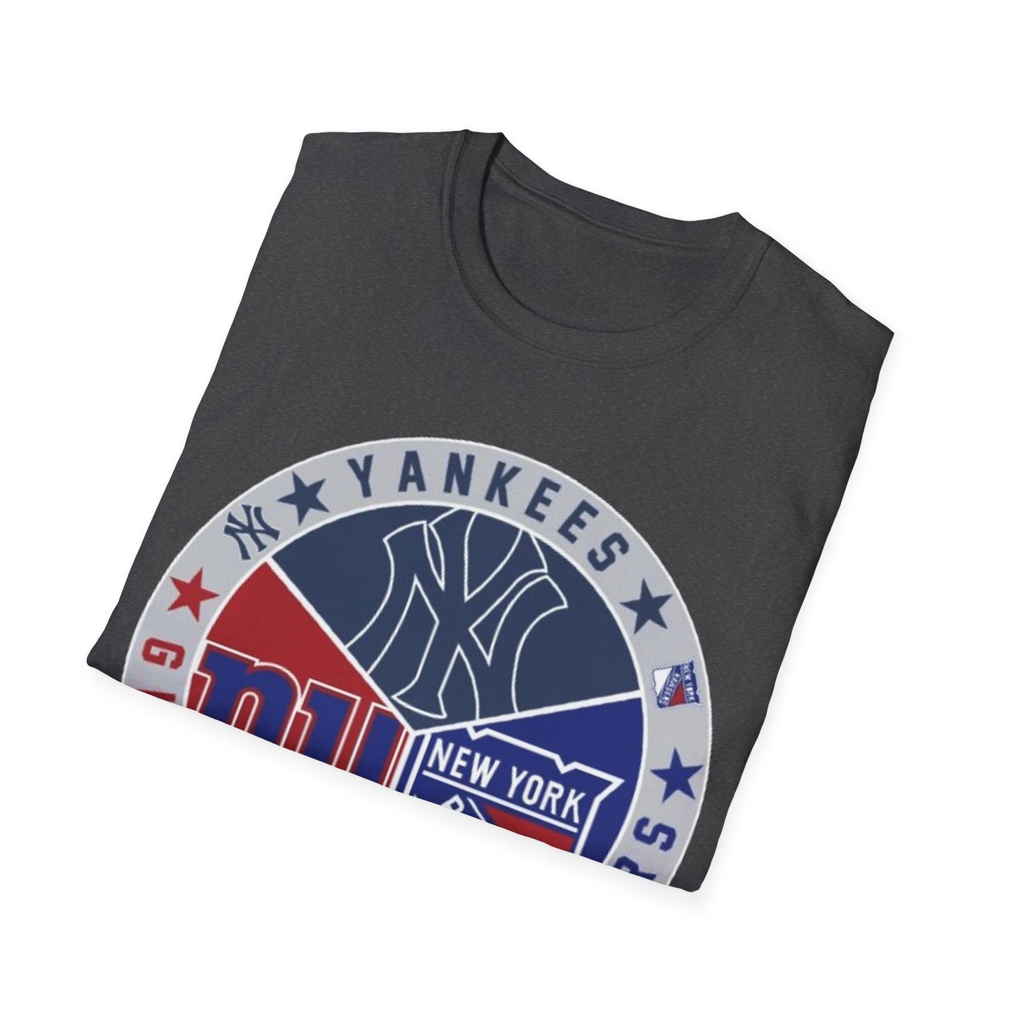 NY sports teams nyy nyg nyr Unisex Softstyle T-Shirt