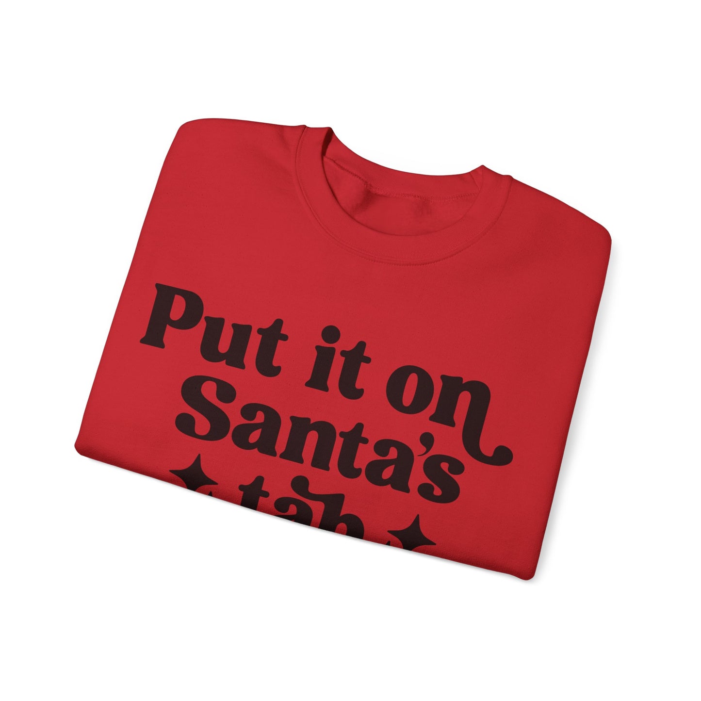 Put it on Sant's Tab Unisex Heavy Blend™ Crewneck Sweatshirt