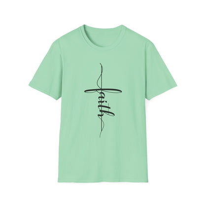 Faith Vertical-Inspired Unisex Softstyle T-Shirt | Inspirational Tee