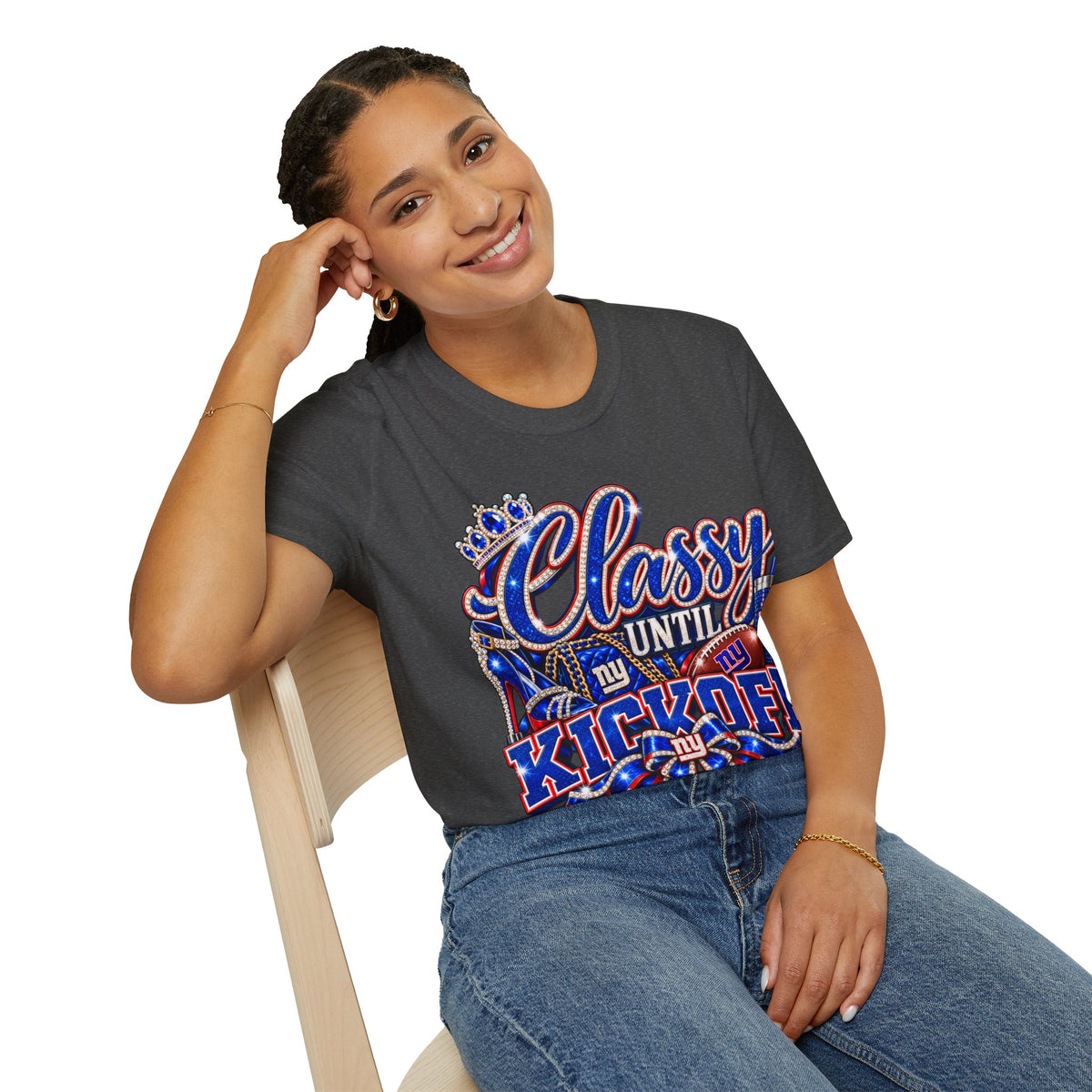 Classy until kickoff 2 Unisex Softstyle T-Shirt