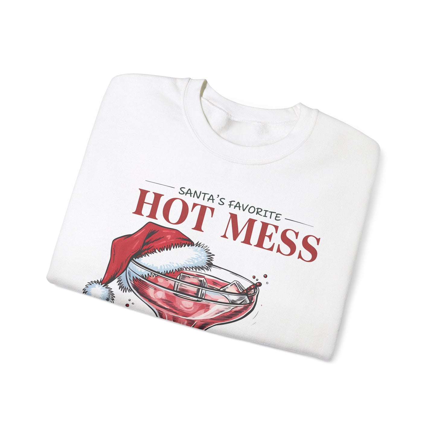 Santa's favorite hot mess Unisex Heavy Blend™ Crewneck Sweatshirt