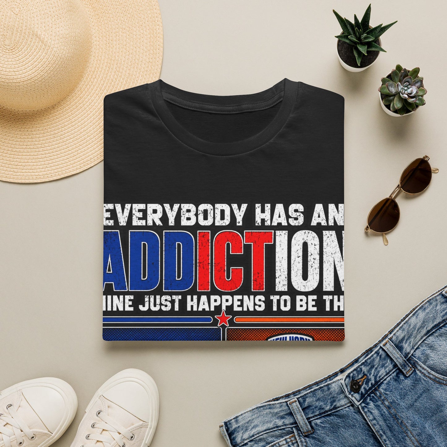 Everybody has an addiction, nyg, nyk Unisex Softstyle T-Shirt