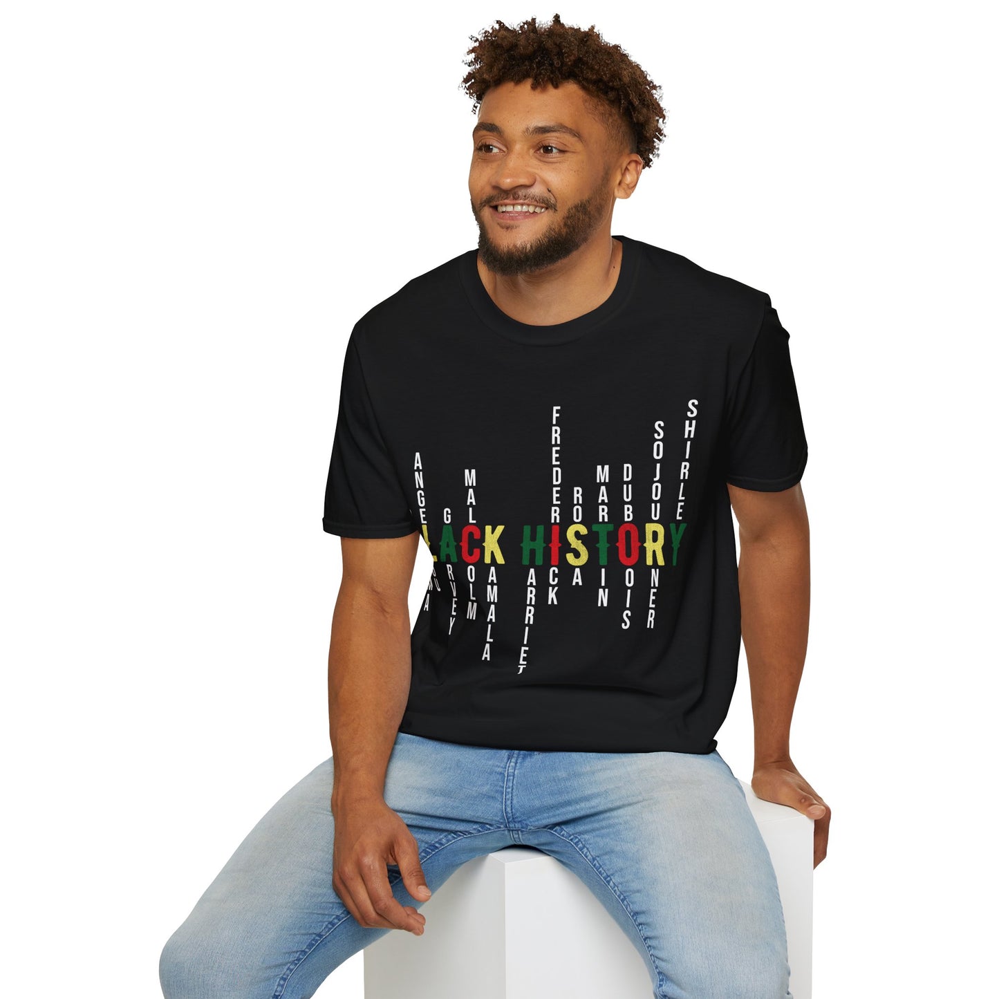 Black history leaders 2 Unisex Softstyle T-Shirt