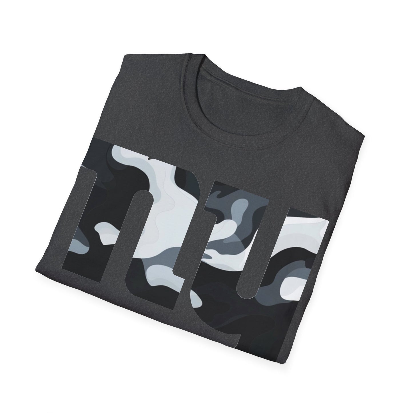 black camo Unisex Softstyle T-Shirt