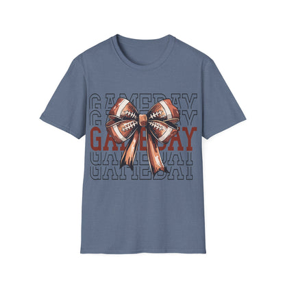 Game day with bow Unisex Softstyle T-Shirt