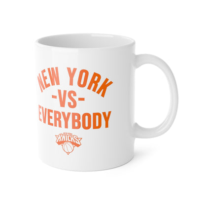 New York vs Everybody White Ceramic Mug, 11oz
