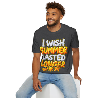 I wish Summer lasted longer Unisex Softstyle T-Shirt