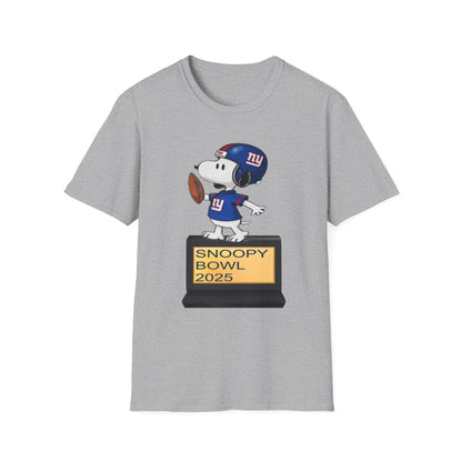 Bowl 2025 Unisex Softstyle T-Shirt, Sports Tee, Cartoon Merchandise, Gift for Football Fans, Comfy Casual Wear
