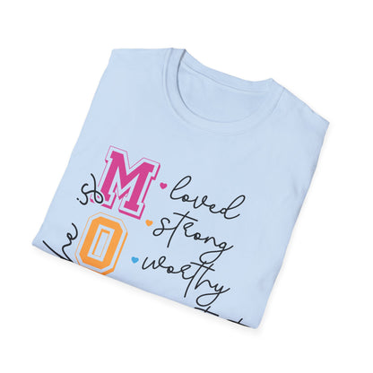 She is MOM Unisex Softstyle T-Shirt