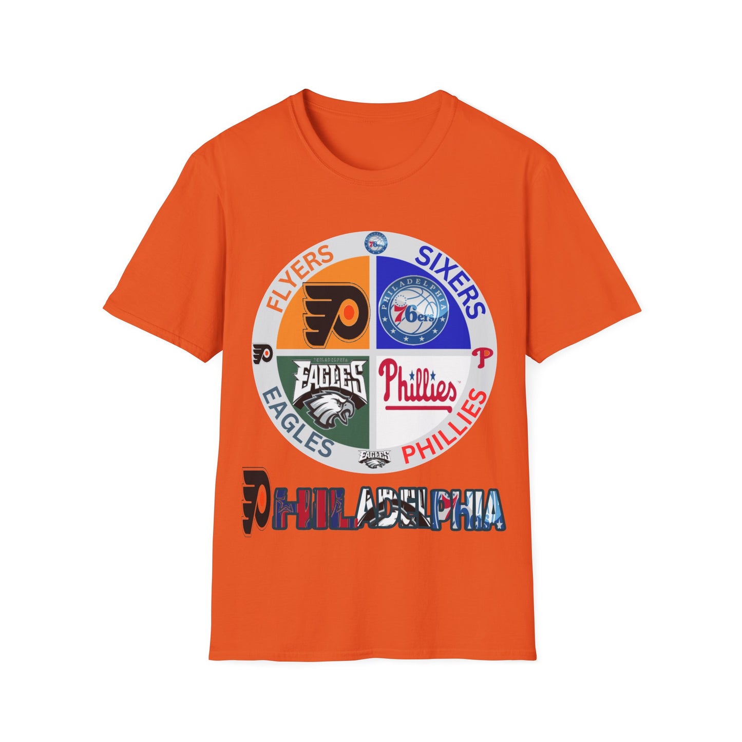 Sports Collage Philly Unisex Softstyle T-Shirt