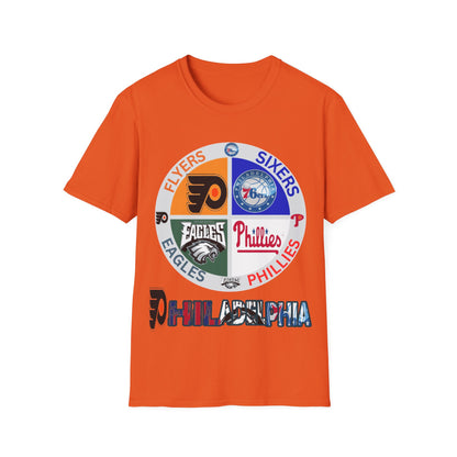 Sports Collage Philly Unisex Softstyle T-Shirt