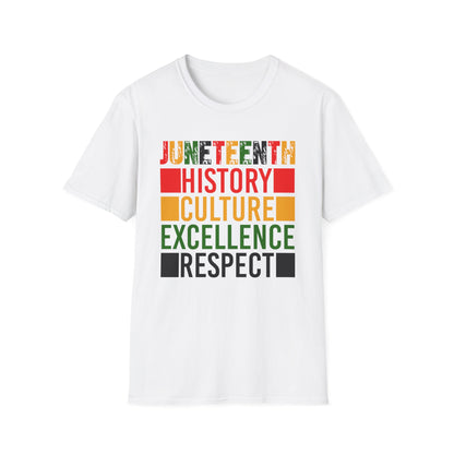Juneteenth Unisex Softstyle T-Shirt | Empowering History & Culture Tee, Black History Month Apparel, Gift for Activists, Commemorative Shirt