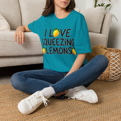 I love squeezing lemons Unisex Softstyle T-Shirt