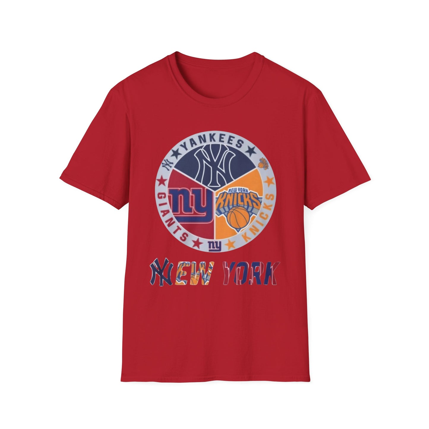 NY sports, nyk nyg nyyUnisex Softstyle T-Shirt