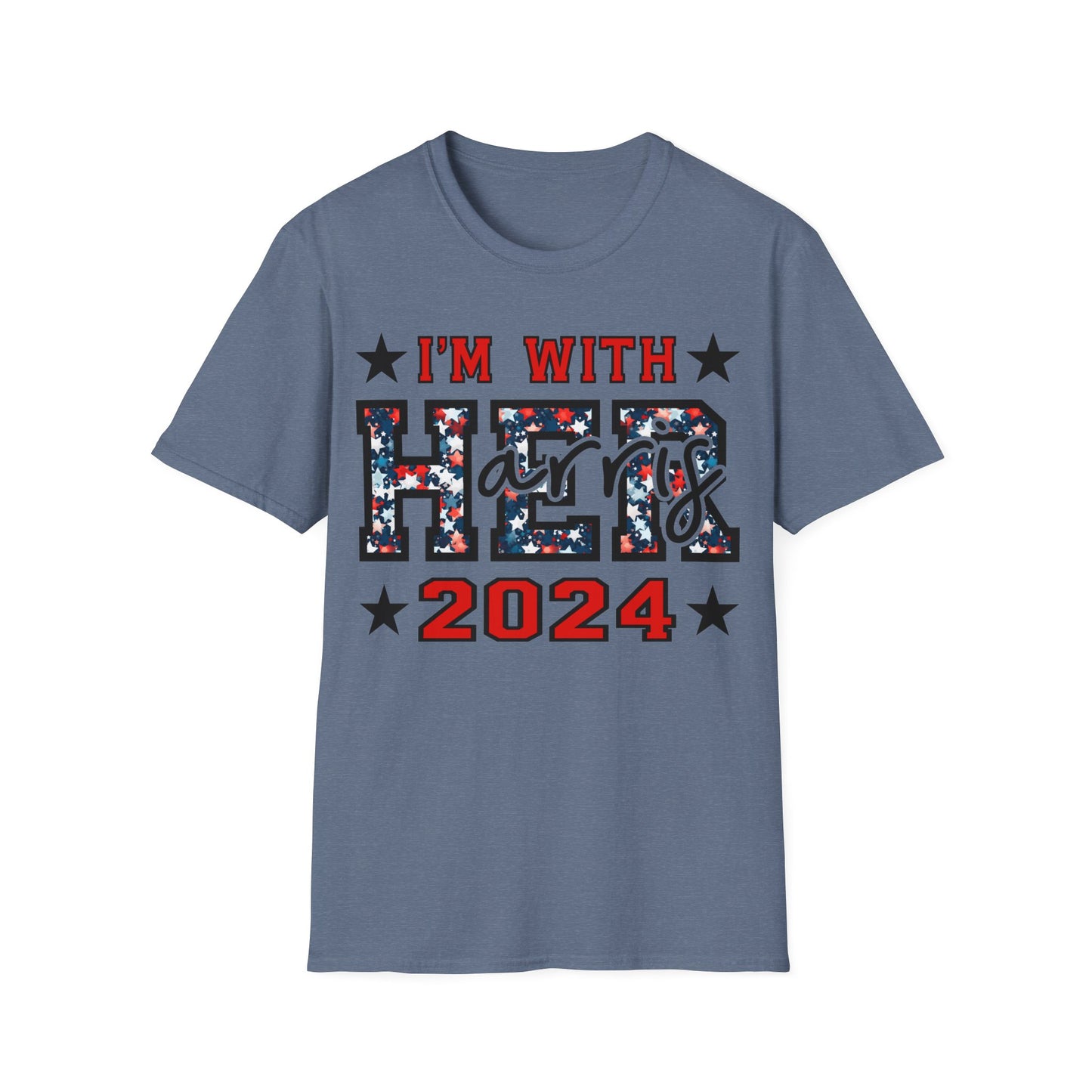 I'm with her 2024 Unisex Softstyle T-Shirt