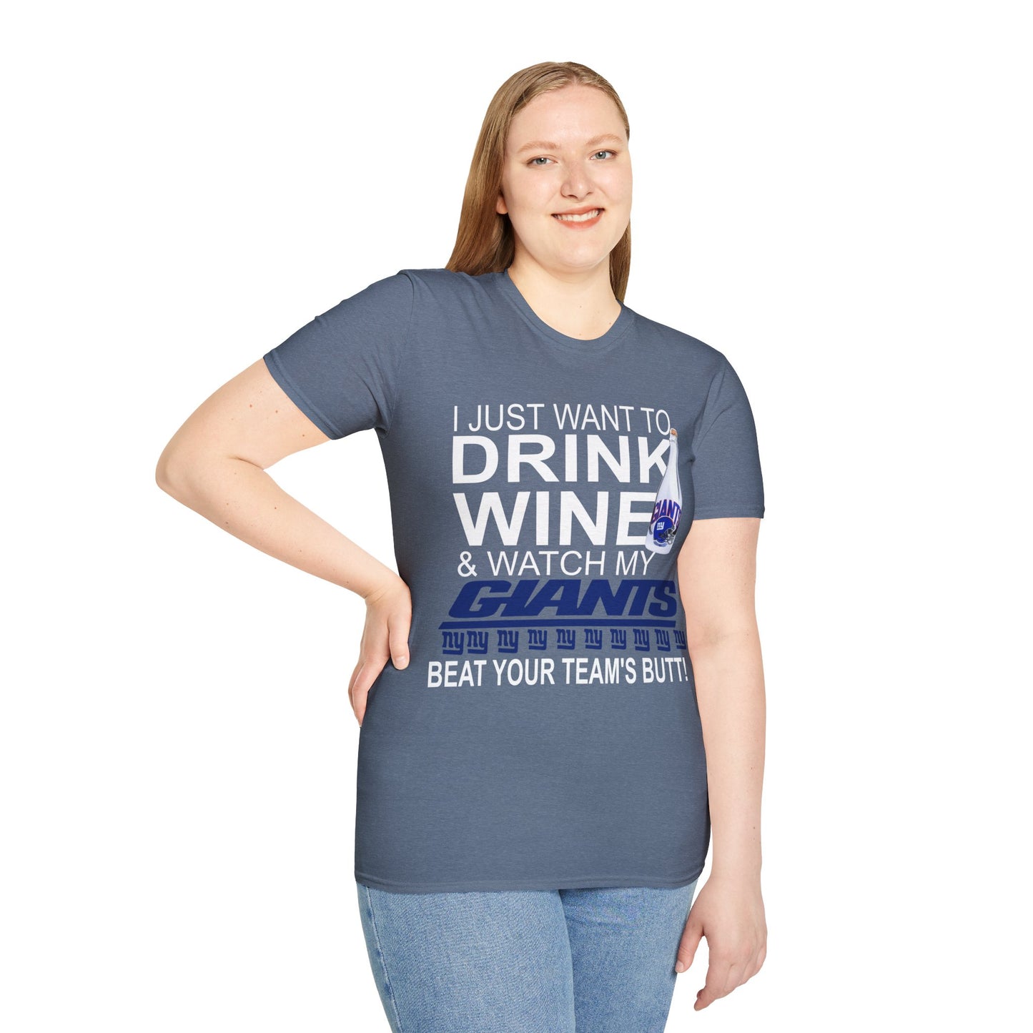 Drink wine ny Unisex Softstyle T-Shirt