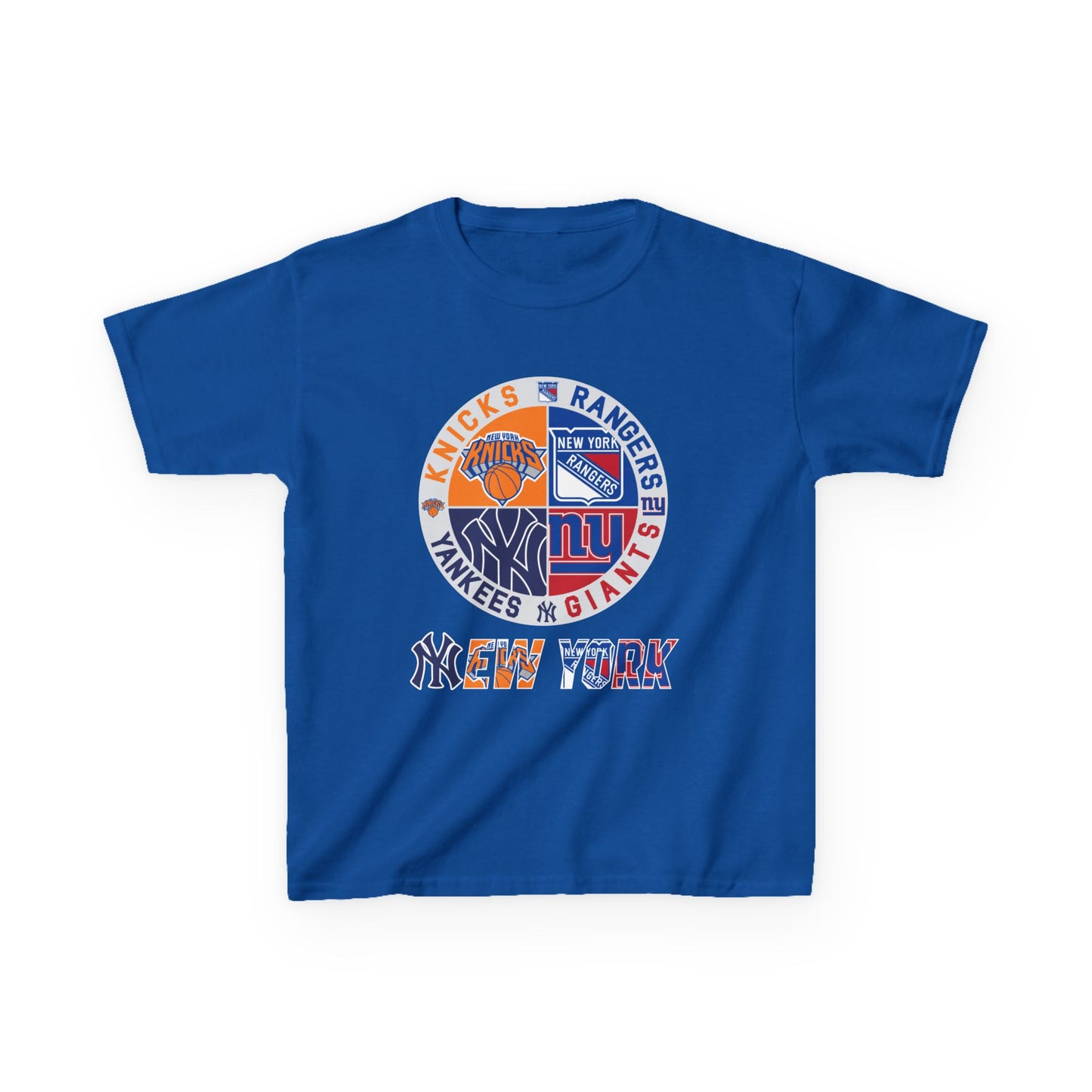 NY Sports Teams nyy nyk nyr nyg Kids Heavy Cotton™ Tee