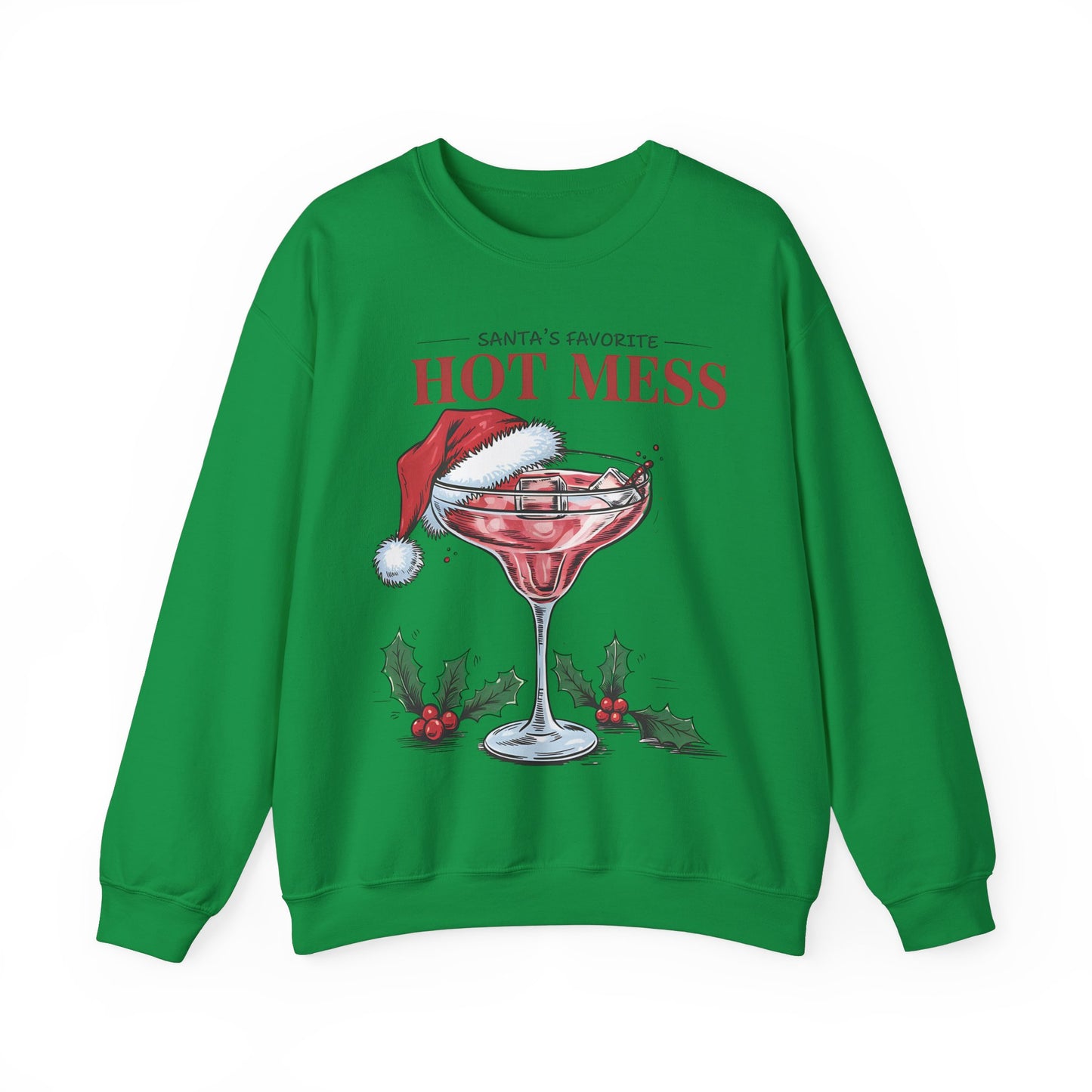 Santa's favorite hot mess Unisex Heavy Blend™ Crewneck Sweatshirt