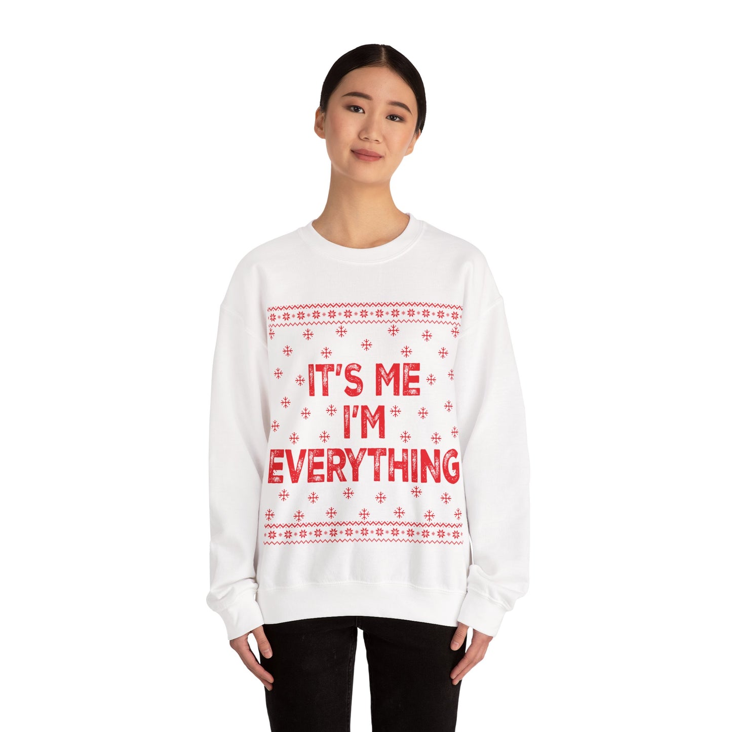 It's me, I'm everything red Unisex Heavy Blend™ Crewneck Sweatshirt