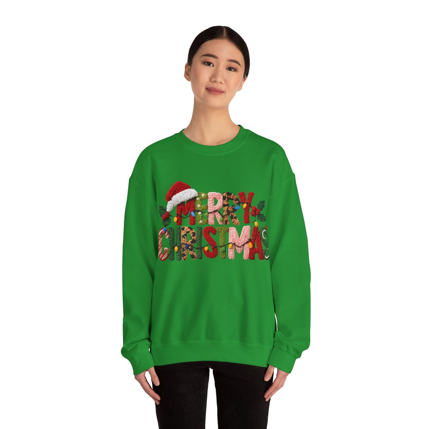 Merry Christmas, yarn Unisex Heavy Blend™ Crewneck Sweatshirt