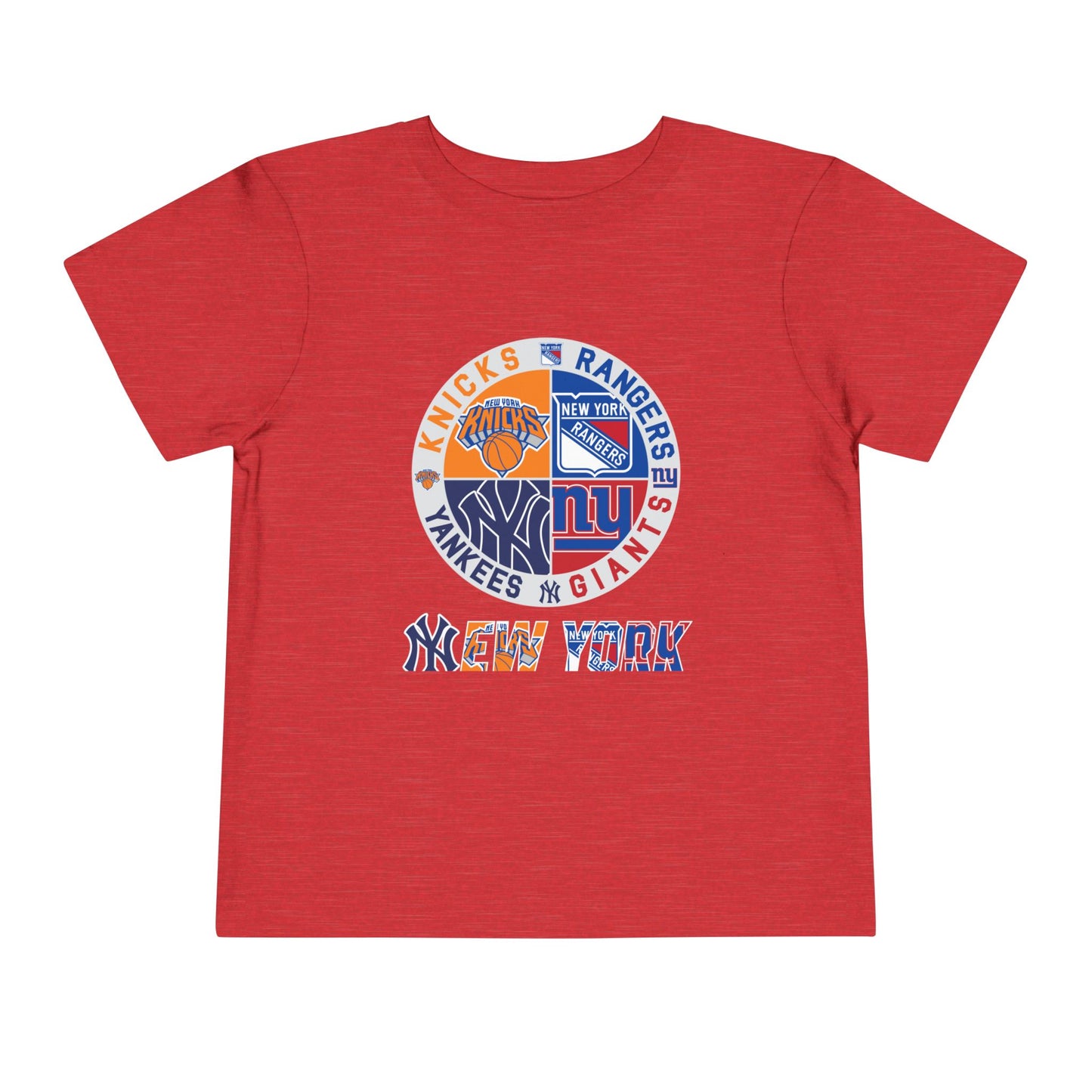 NY Teams nyy nyk nyg nyr Toddler Short Sleeve Tee