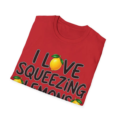 I love squeezing lemons Unisex Softstyle T-Shirt