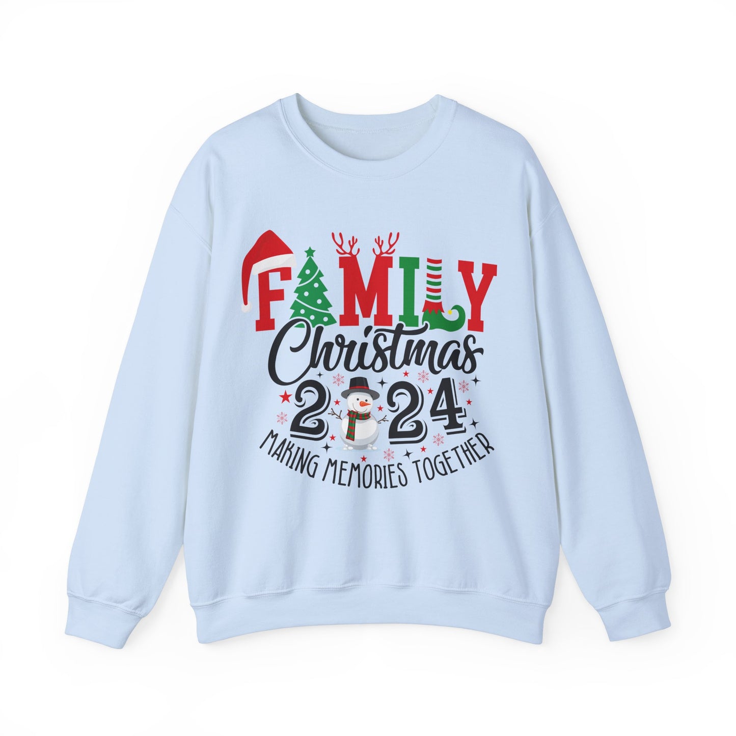 Family Christmas 2024 Unisex Heavy Blend™ Crewneck Sweatshirt