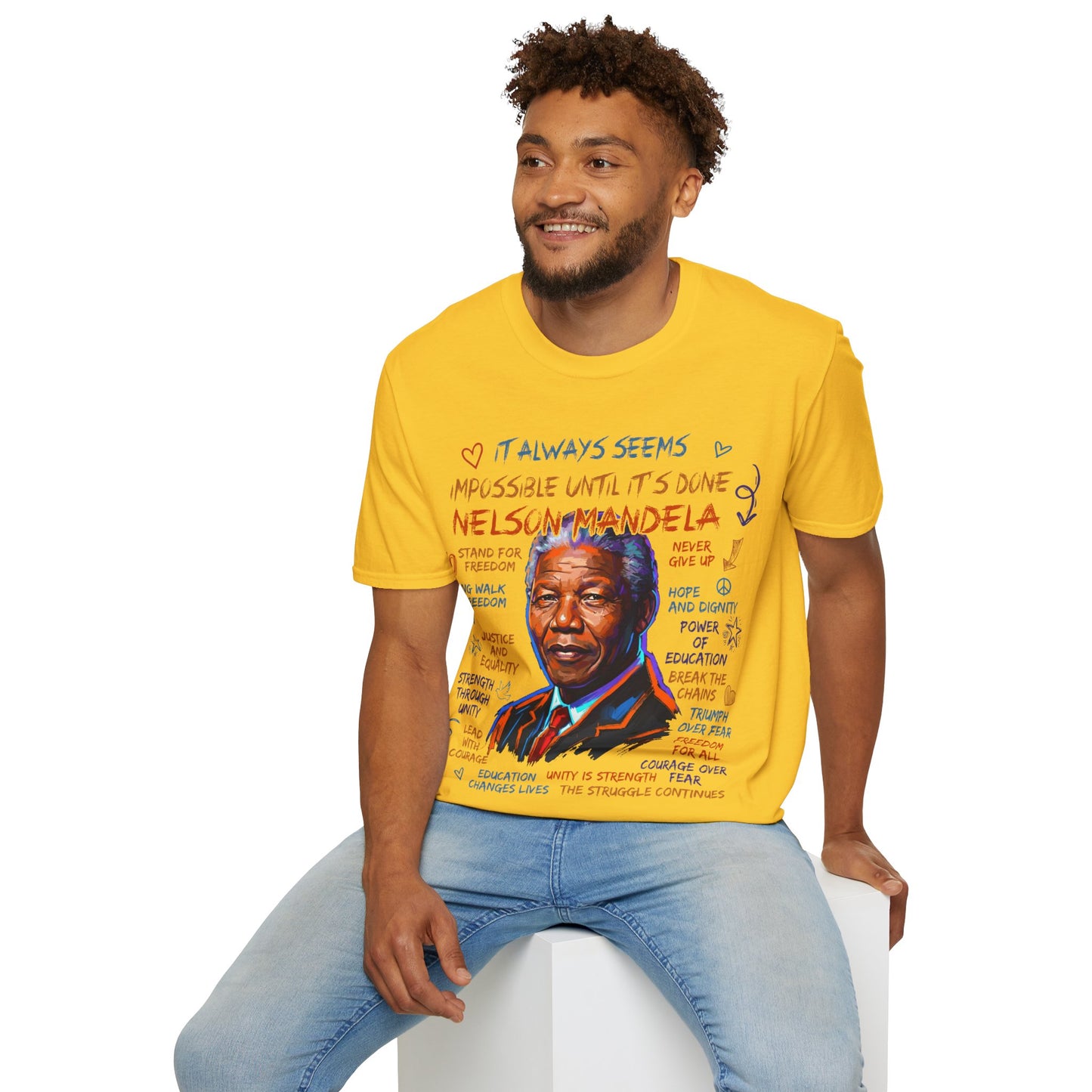 Nelson Mandela Unisex Softstyle T-Shirt