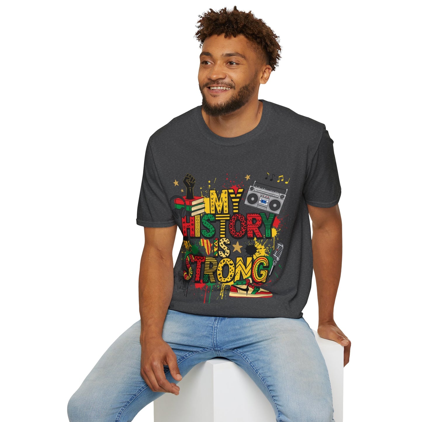 My history is strong Unisex Softstyle T-Shirt