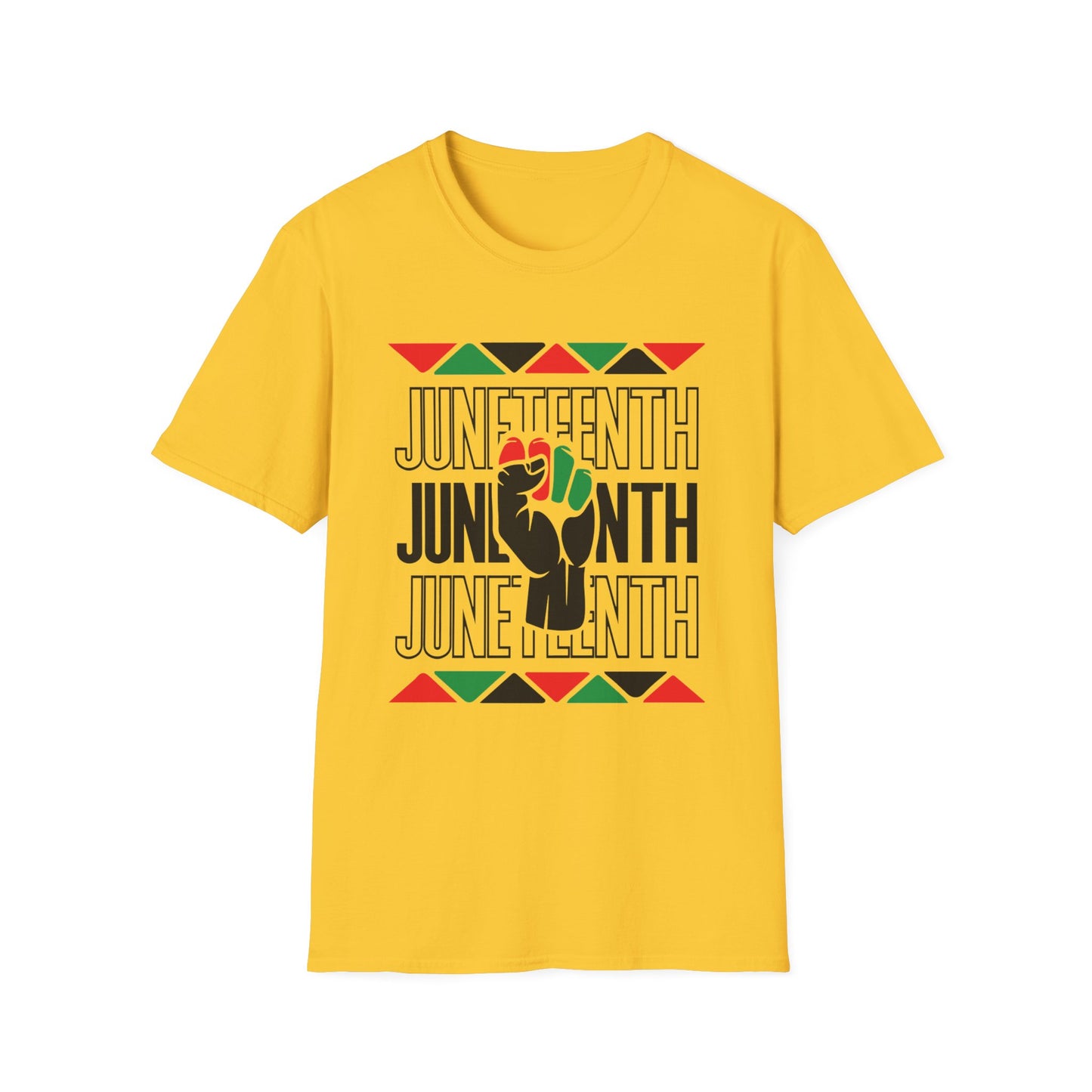 Juneteenth with fist Unisex Softstyle T-Shirt