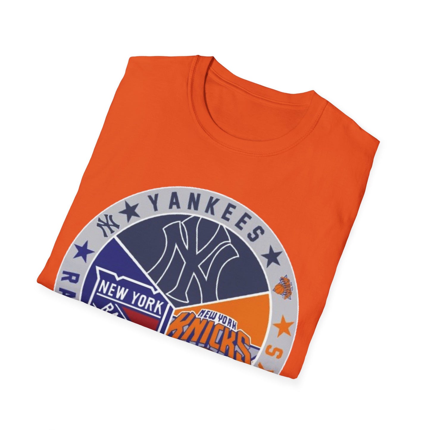 NY sports teams nyy nyk nyr Unisex Softstyle T-Shirt
