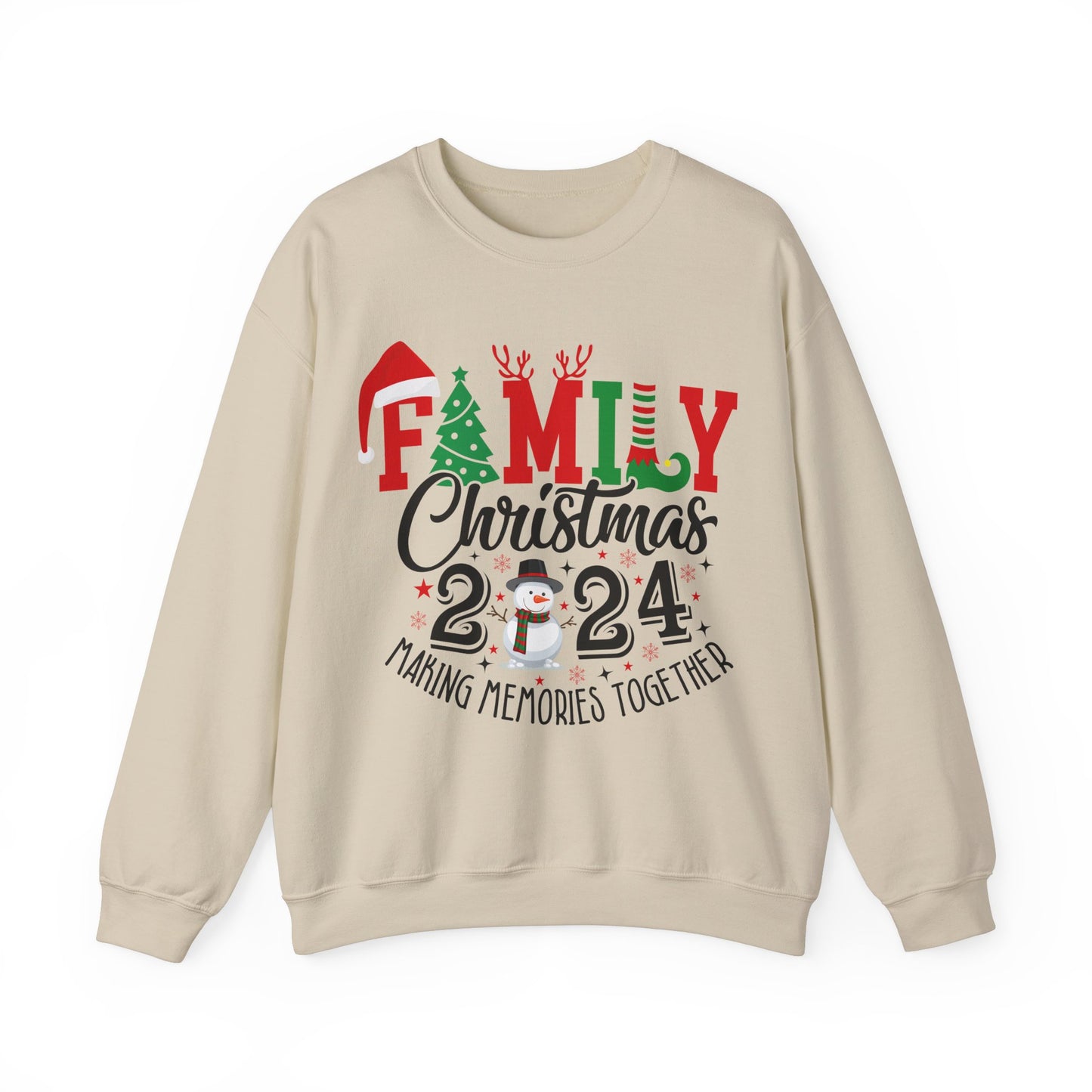 Family Christmas 2024 Unisex Heavy Blend™ Crewneck Sweatshirt