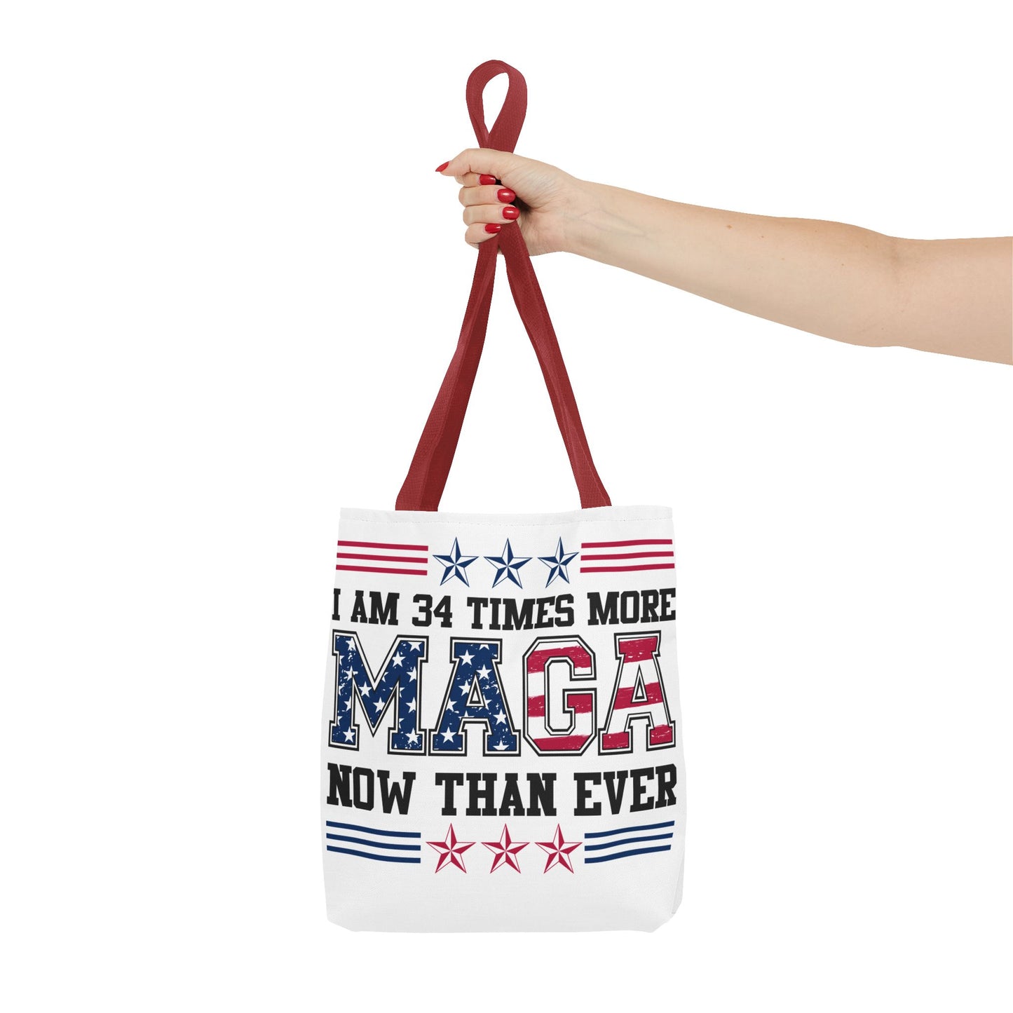 I am 34 times more maga Tote Bag (AOP)