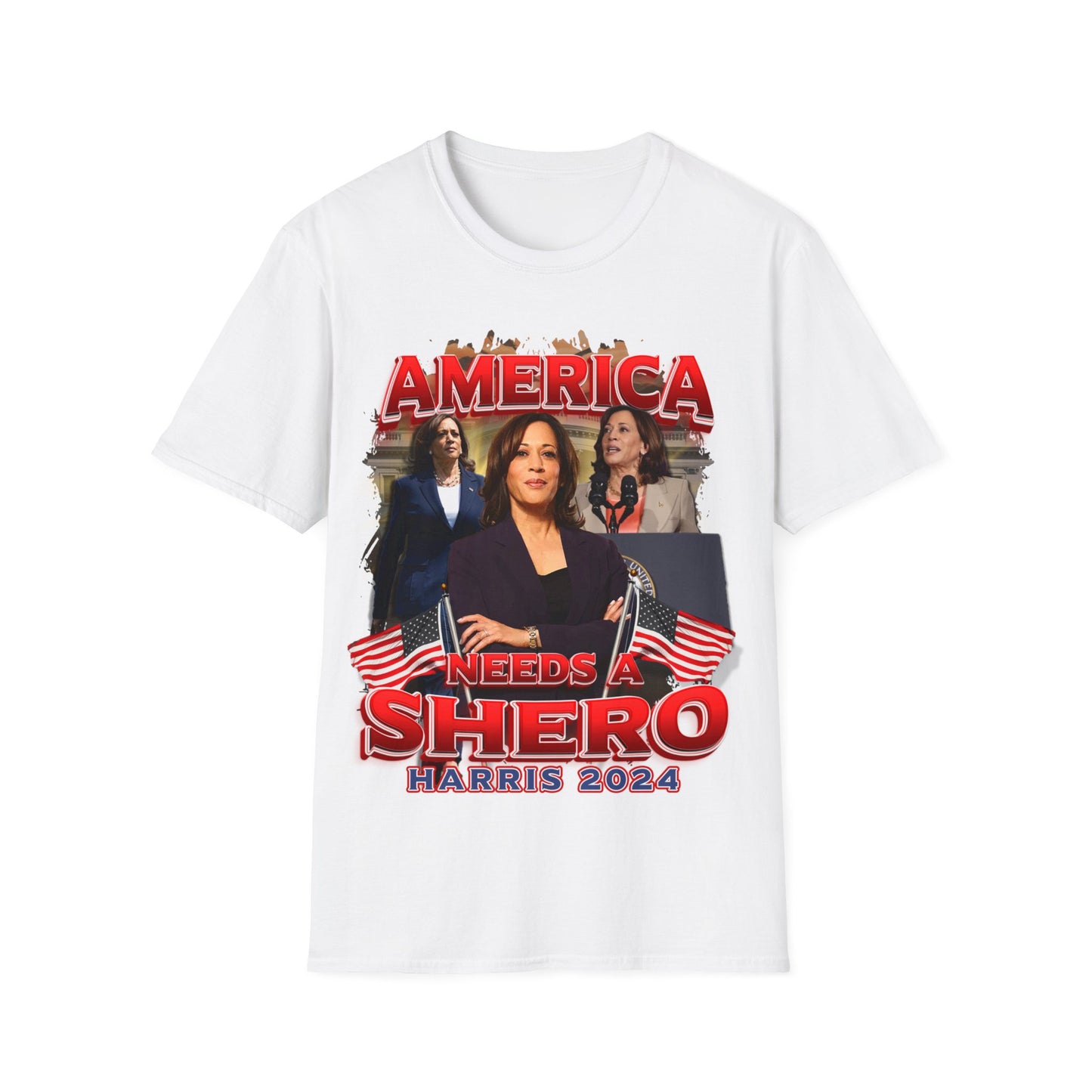 America needs a shero Unisex Softstyle T-Shirt