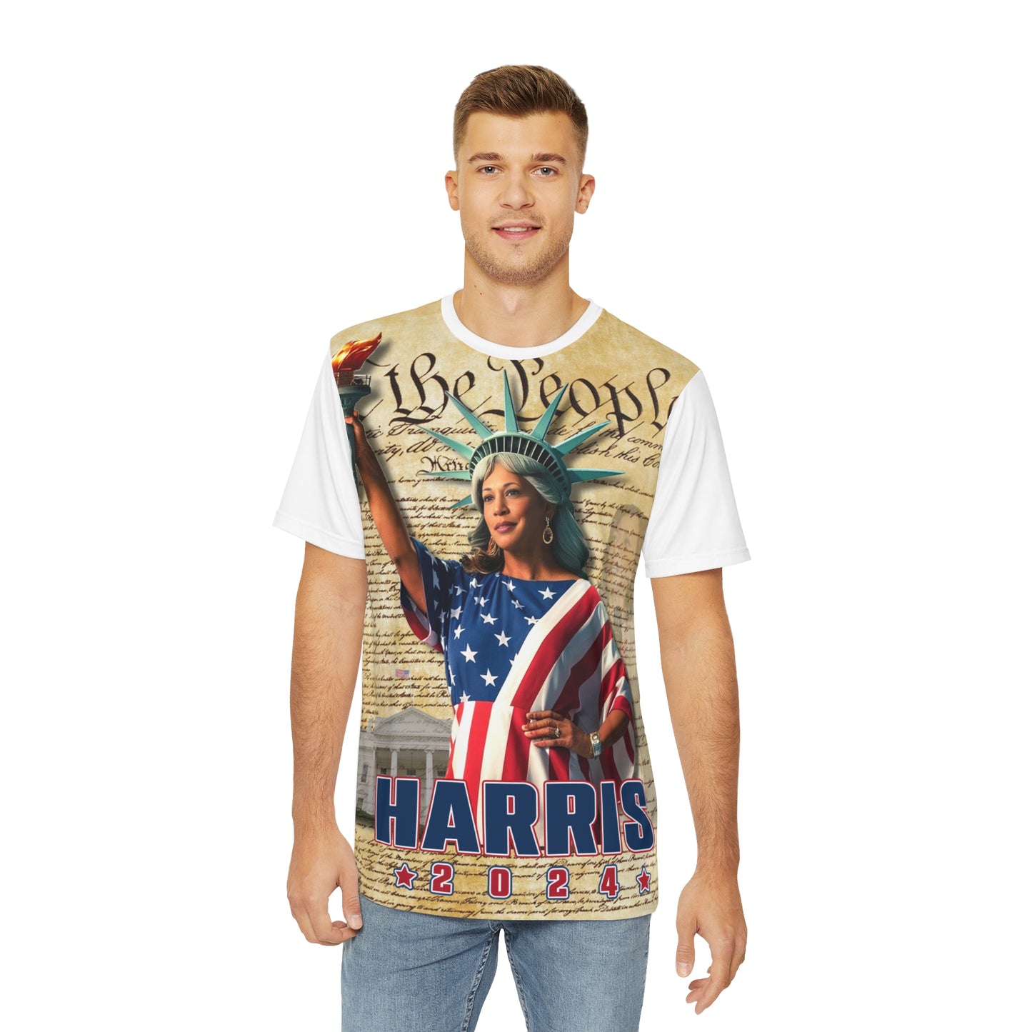 HK Liberty Men's Polyester Tee (AOP)