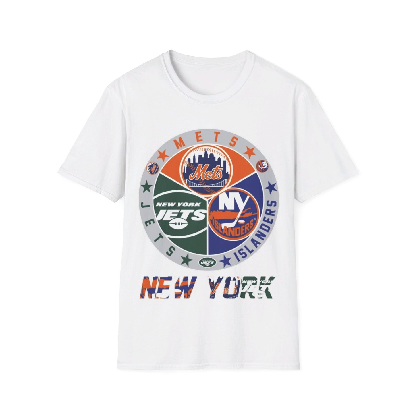 NY teams nyj nyi nym Unisex Softstyle T-Shirt