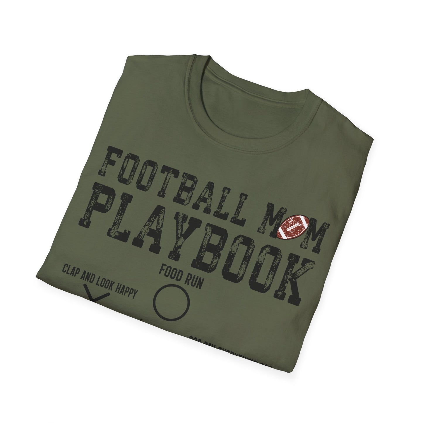 Football Mom Playbook Unisex Softstyle T-Shirt